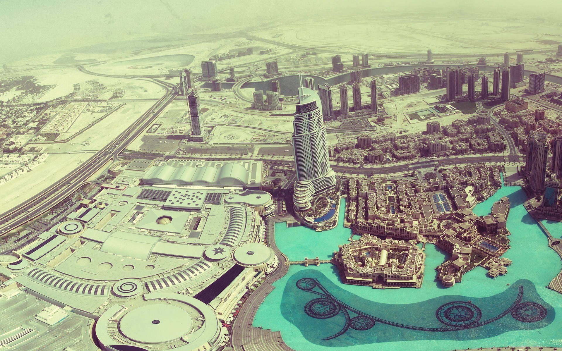 General 1920x1200 cityscape Dubai aerial view