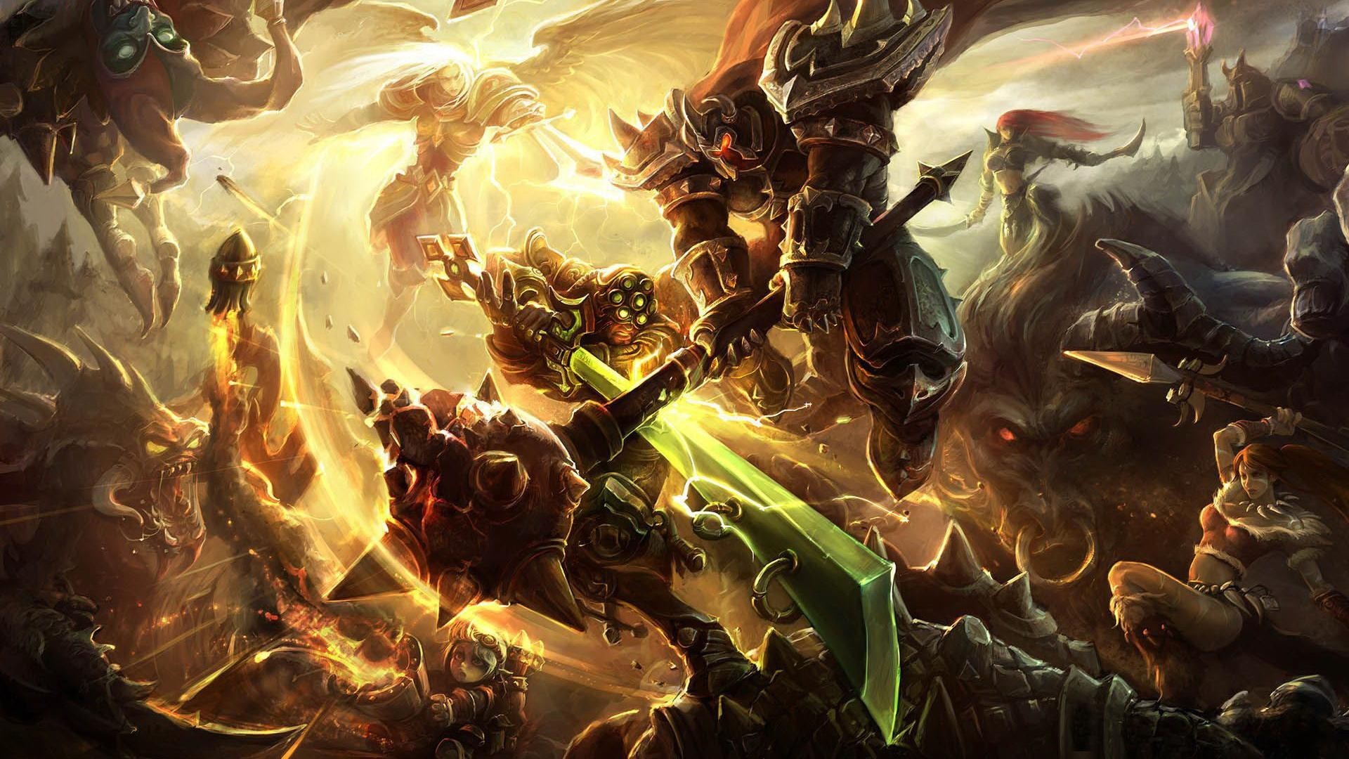 General 1920x1080 League of Legends PC gaming fantasy art video game art