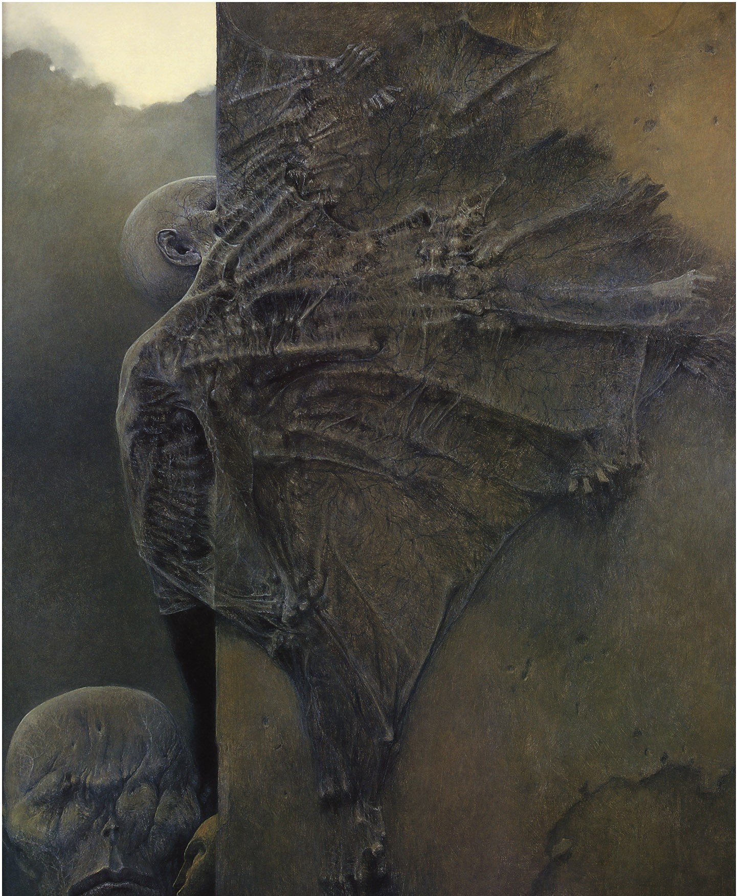 General 1443x1752 Zdzisław Beksiński artwork fantasy art dark fantasy surreal