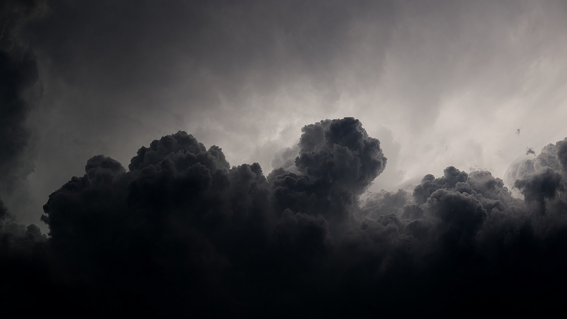 General 1920x1080 clouds monochrome dark nature sky storm