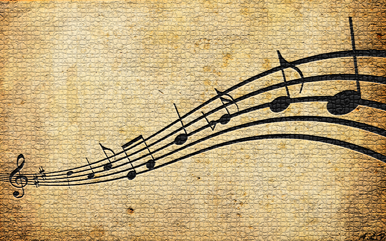 General 1280x800 music musical notes texture