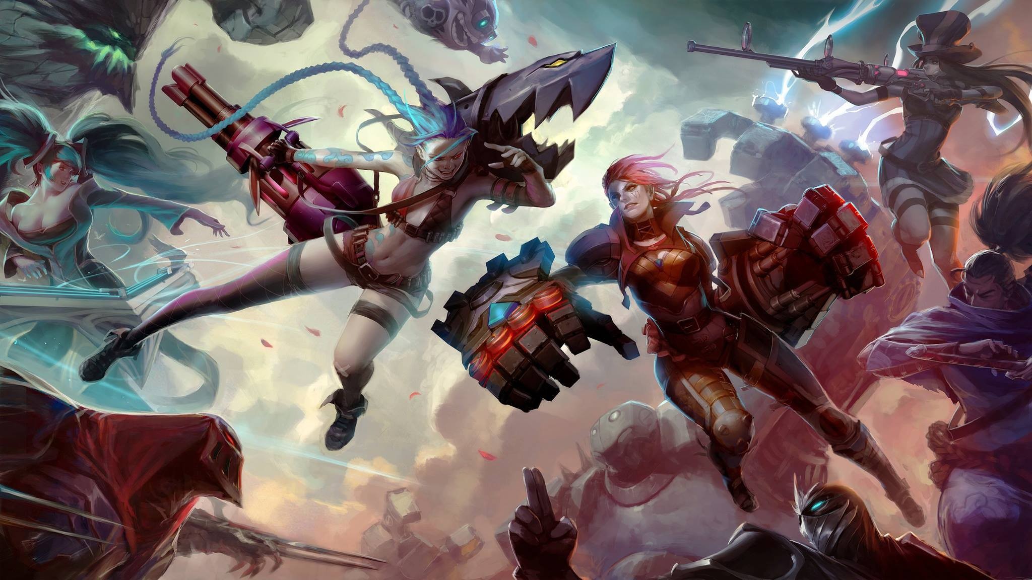 General 2048x1152 League of Legends Jinx (League of Legends) Sona (League of Legends) Vi (League of Legends) video game art video game girls PC gaming video game characters Ziggs (League of Legends) Malphite (League of Legends) Zed (League of Legends) Yasuo (League of Legends) Shen (League of Legends) Blitzcrank (League of Legends)