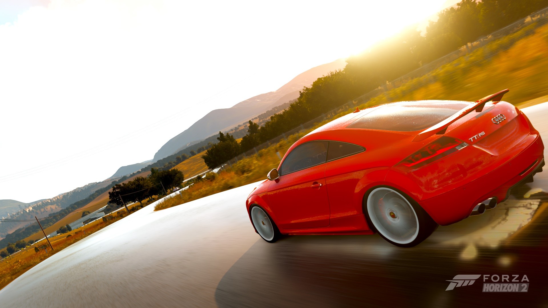 General 1920x1080 Forza Horizon 2 car video games Turn 10 Studios red cars Audi racing