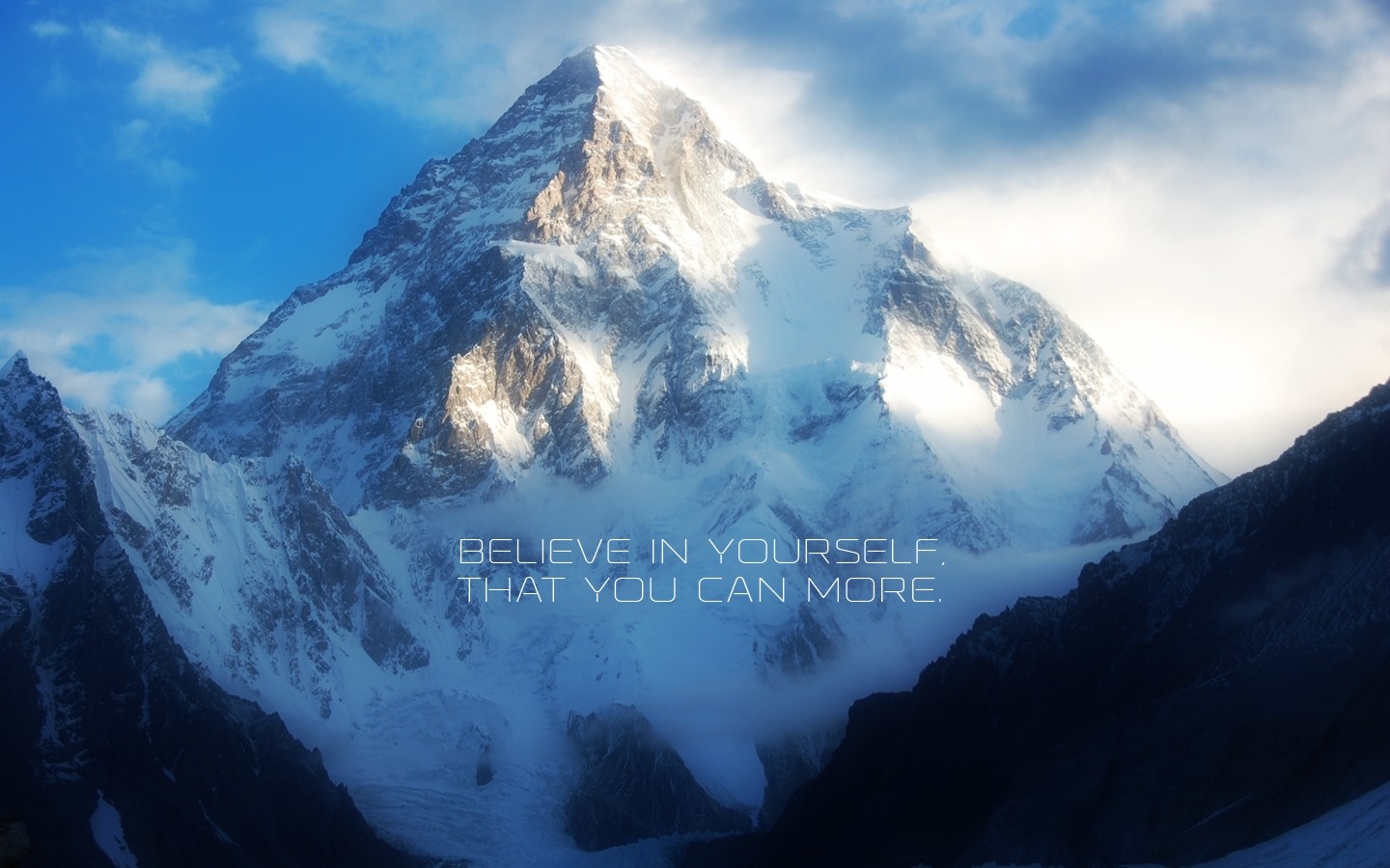 General 1440x900 quote motivational nature mountains snowy peak text