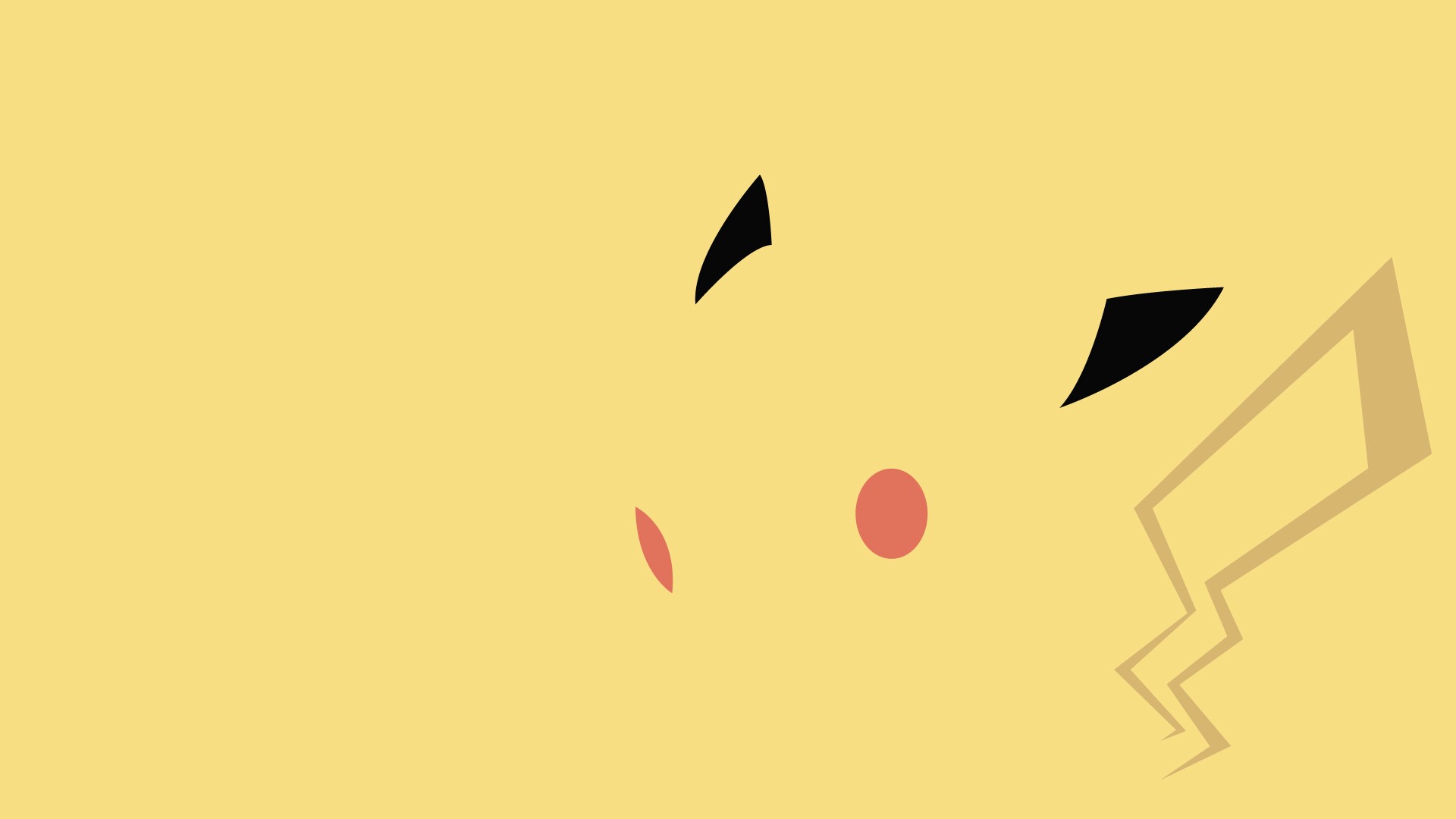 Anime 1920x1080 minimalism Pikachu video game characters video game art video games anime simple background