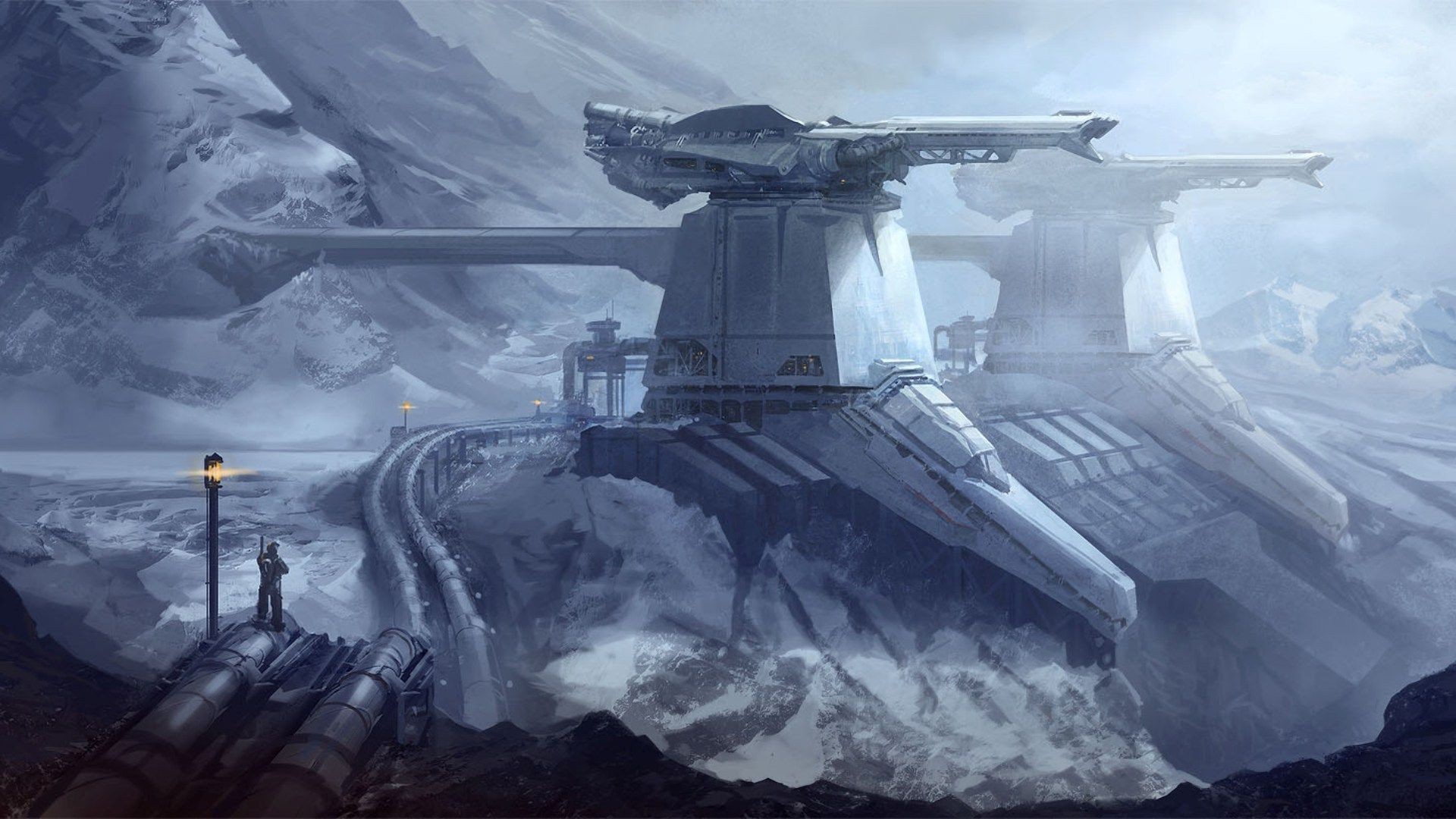 General 1920x1080 artwork planet fantasy art concept art science fiction futuristic