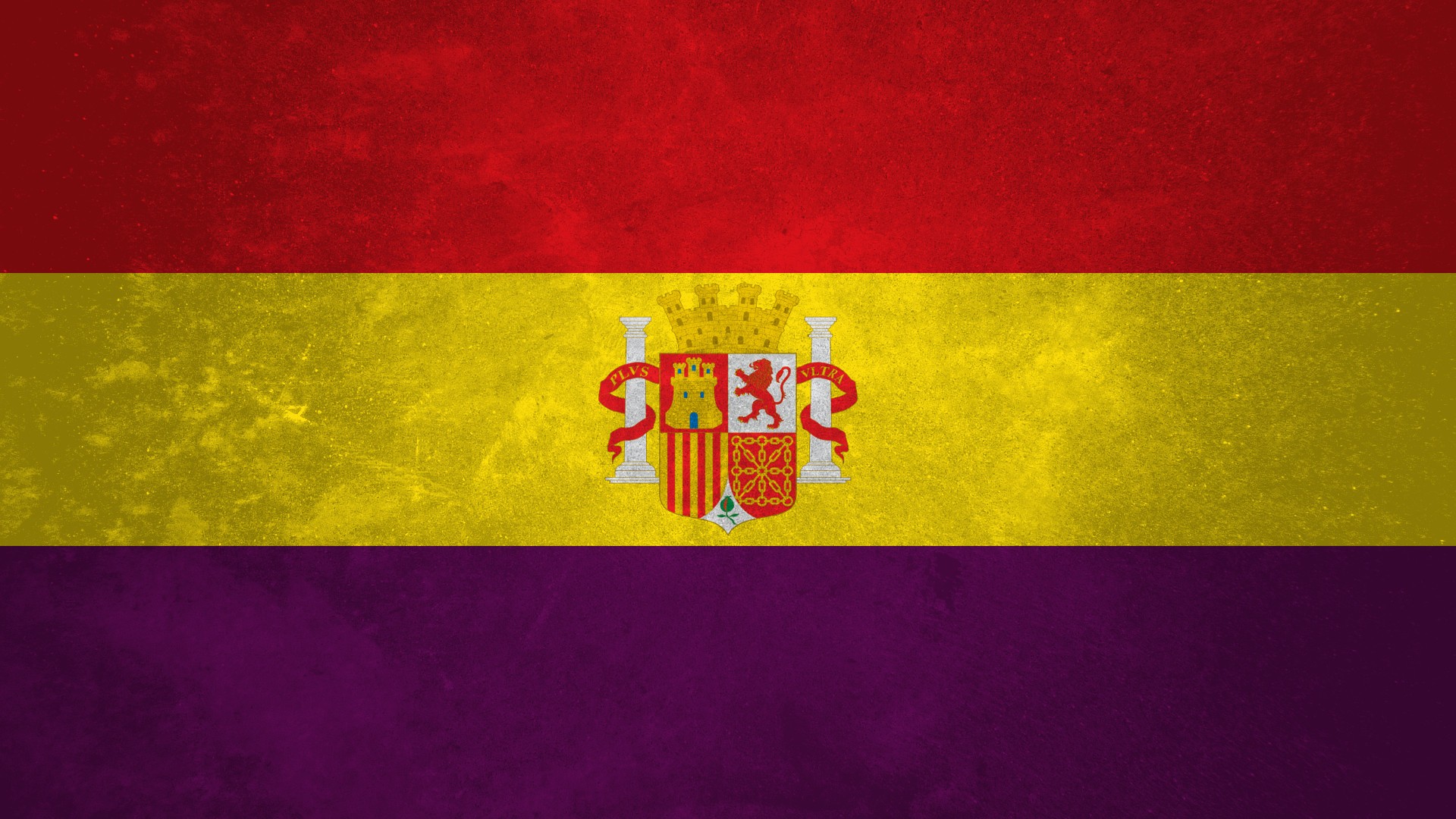 General 1920x1080 flag Spain red purple yellow Segunda República española digital art