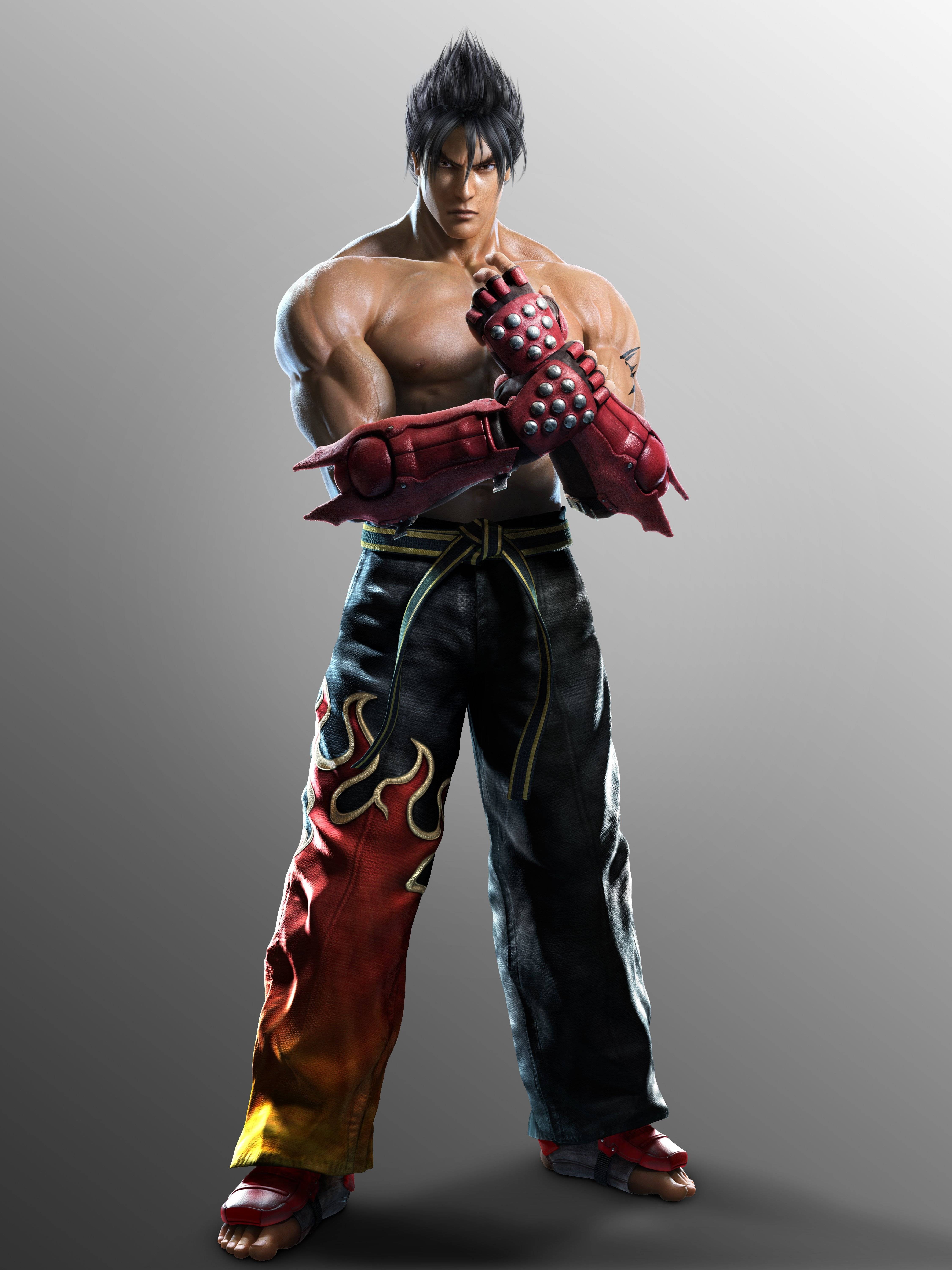 General 4500x6000 Jin Tekken video games warrior CGI simple background video game warriors video game men standing video game characters men gradient muscles black hair