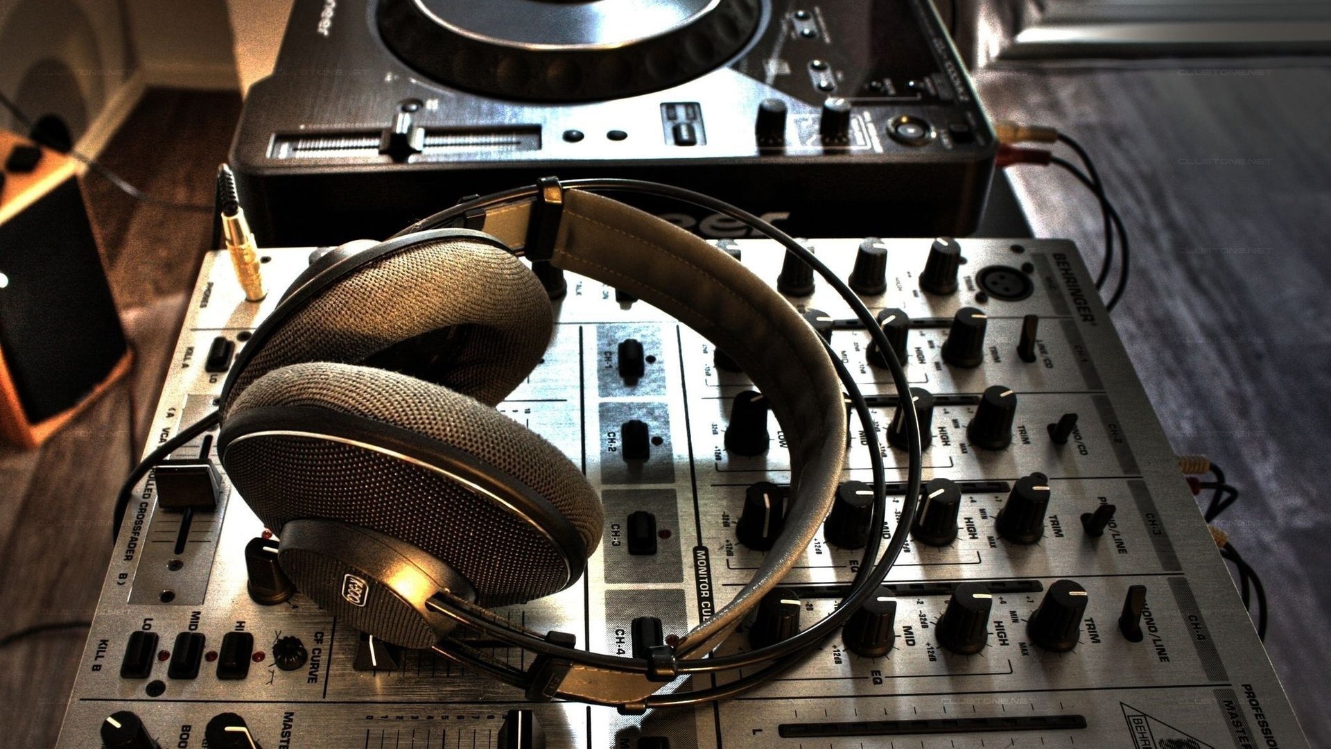 General 1920x1080 headphones radio AKG pioneer (logo) audio music mixing consoles