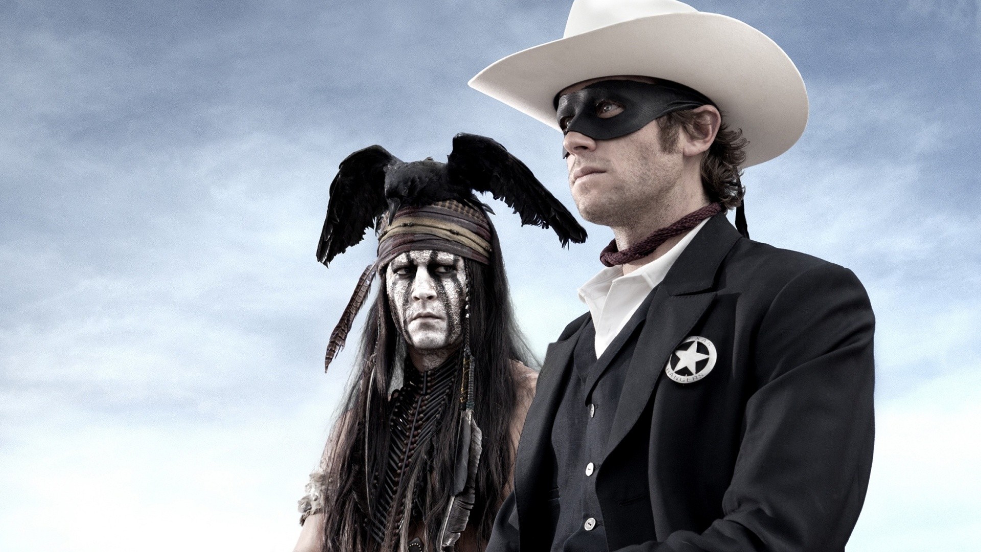 People 1920x1080 movies The Lone Ranger Johnny Depp Armie Hammer men