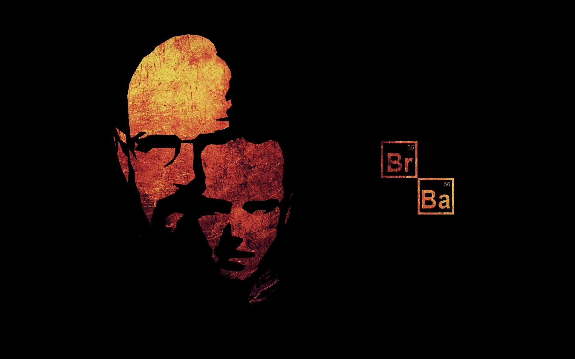 General 1920x1200 Breaking Bad Walter White Heisenberg orange TV series fan art artwork black background simple background Jesse Pinkman