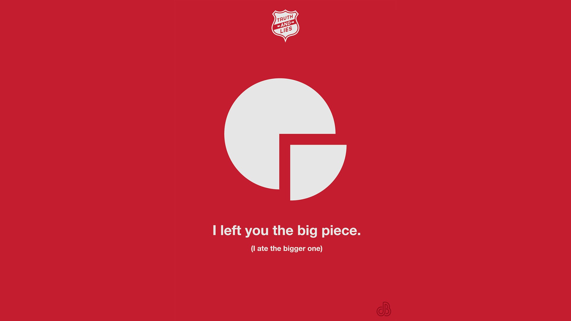 General 1920x1080 Justin Barber simple background humor minimalism red background typography