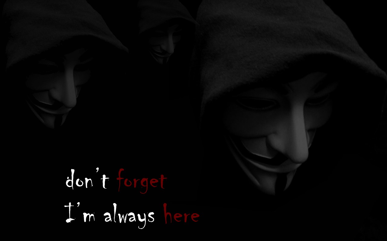 General 1280x800 Anonymous (hacker group) Guy Fawkes mask hoods mask dark text typography