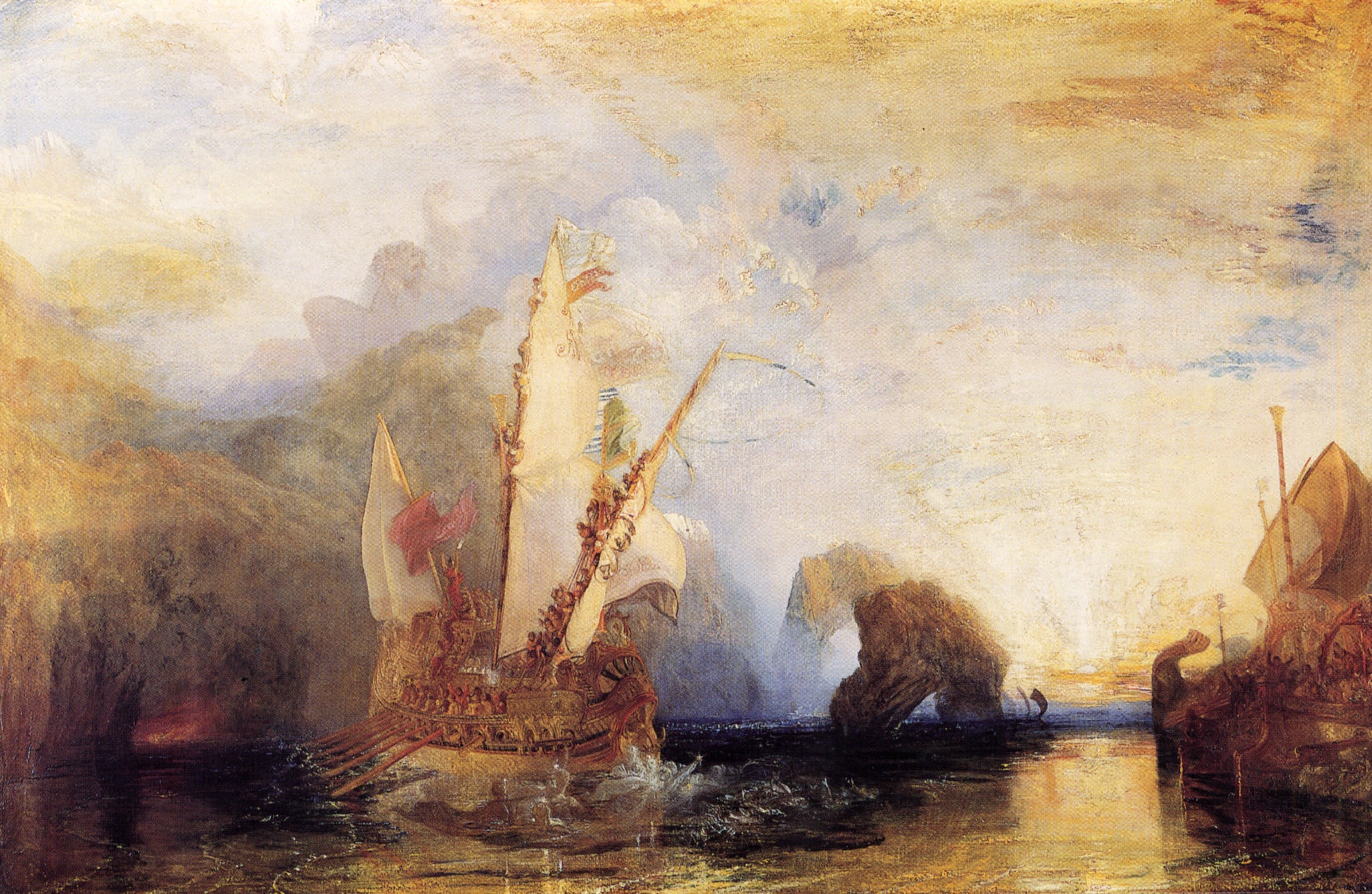 General 2721x1772 oil painting artwork classic art ship sea