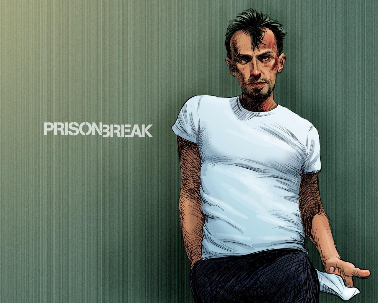 General 1280x1024 Prison Break TV series men artwork humor green
