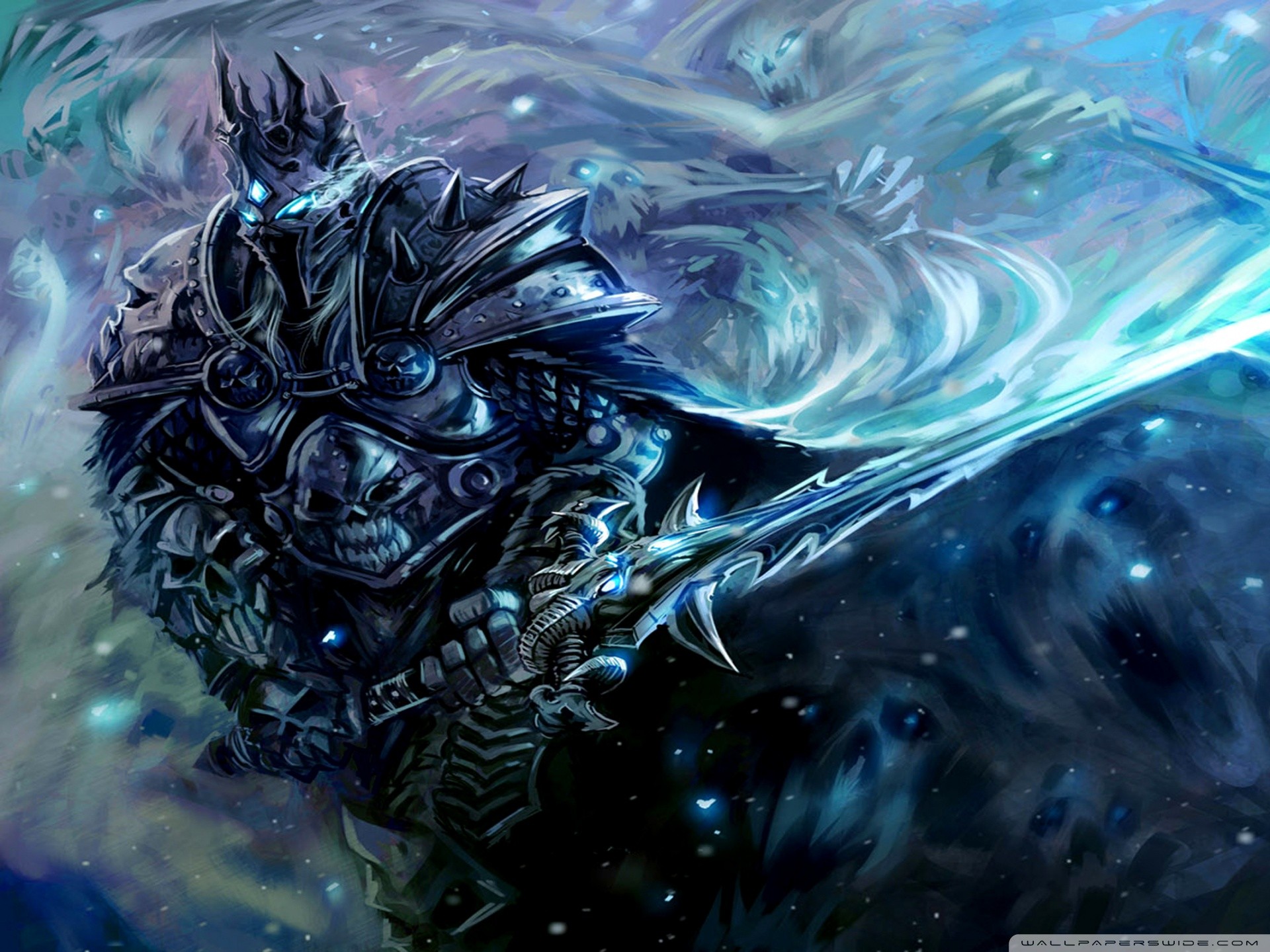 General 1920x1440 World of Warcraft Lich King Blizzard Entertainment World of Warcraft: Wrath of the Lich King PC gaming video game art fantasy art digital art watermarked