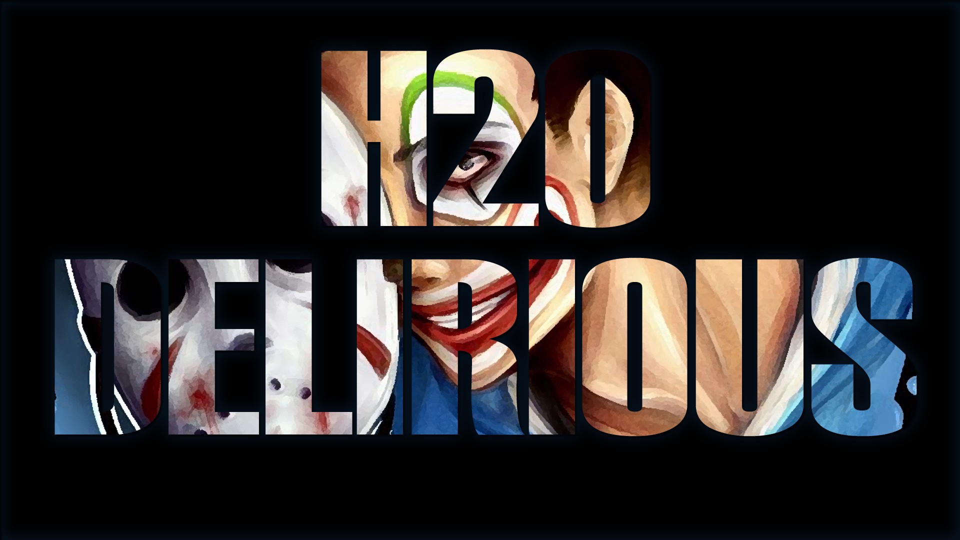 General 1920x1080 H2O clown YouTube simple background black background typography