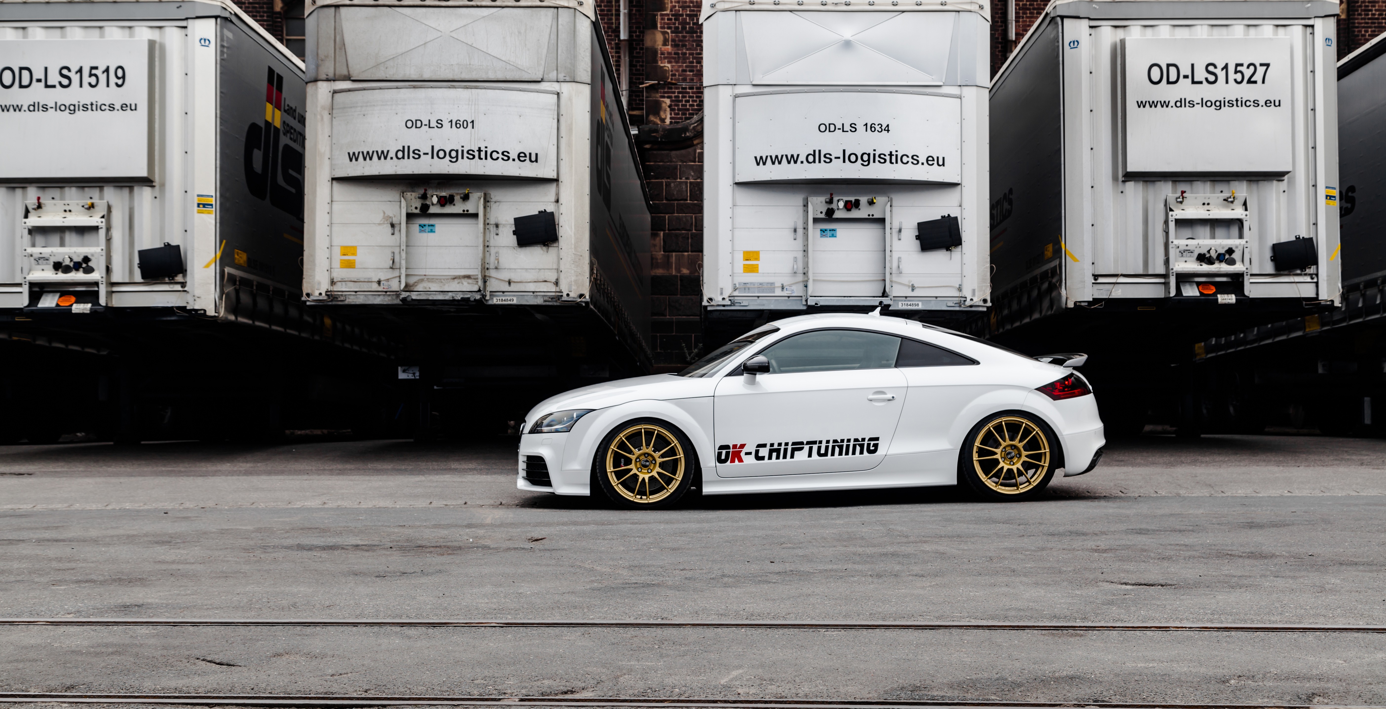 General 5616x2876 car Audi Audi TT colored wheels side view vehicle white cars German cars Volkswagen Group coupe
