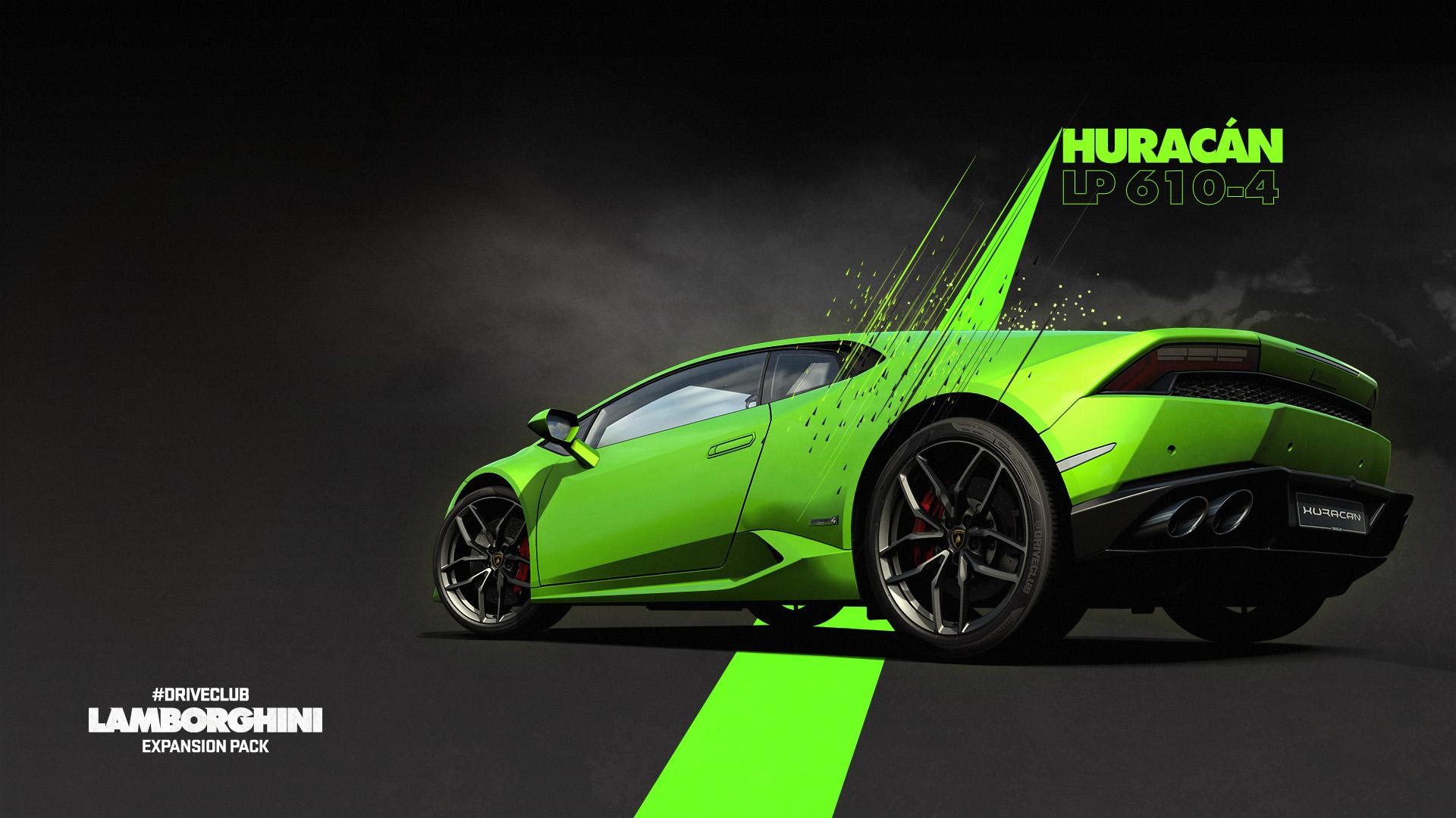 General 1920x1080 green cars green car Lamborghini Huracan vehicle Driveclub video games Lamborghini