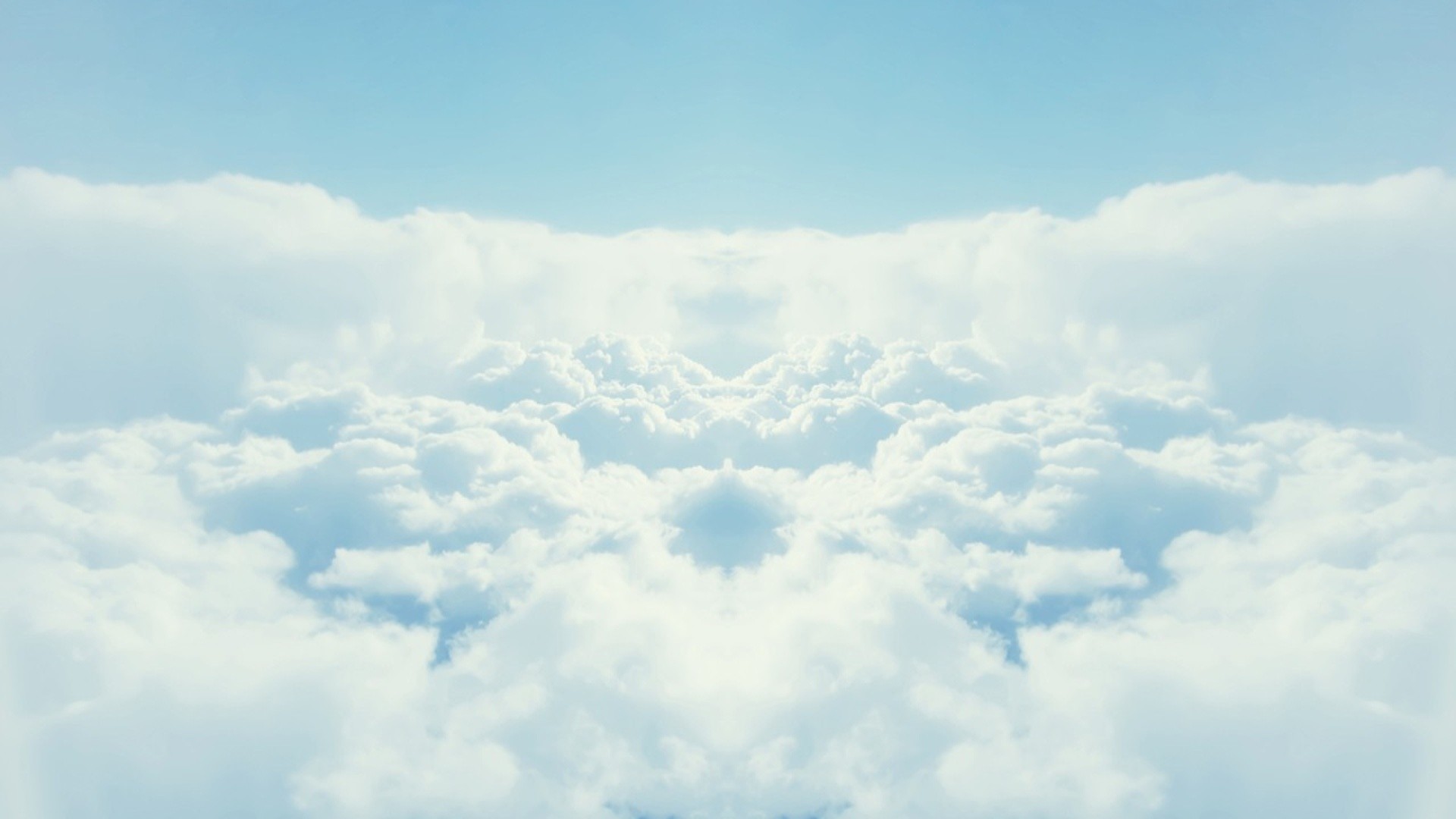 General 1920x1080 clouds symmetry bright cyan nature sky