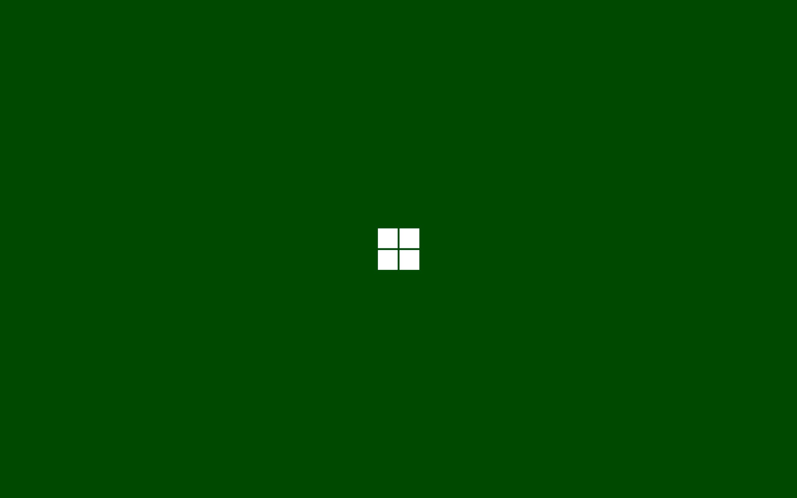 General 2560x1600 Windows 10 Microsoft Windows operating system minimalism logo simple background artwork green background