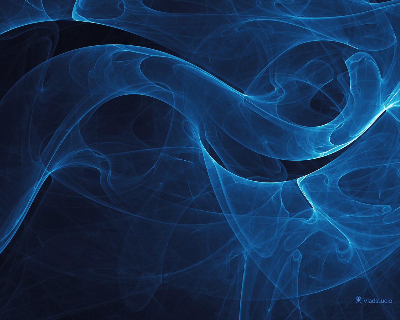 General 1280x1024 smoke digital art blue shapes