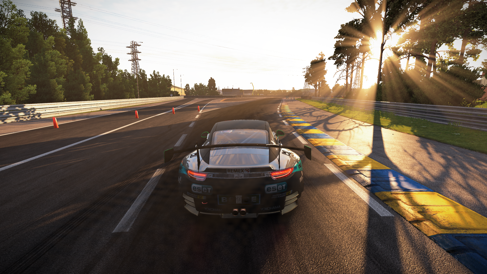 General 1920x1080 Le Mans Project cars video games screen shot PC gaming racing car black cars