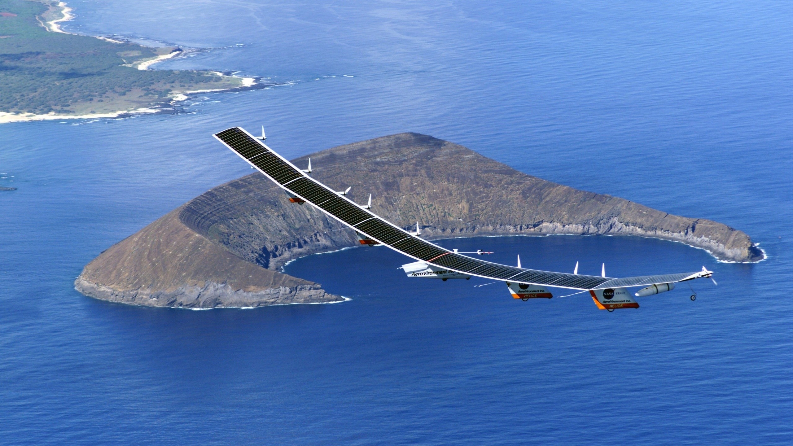 General 2560x1440 vehicle aerial view solar power solar panel aircraft