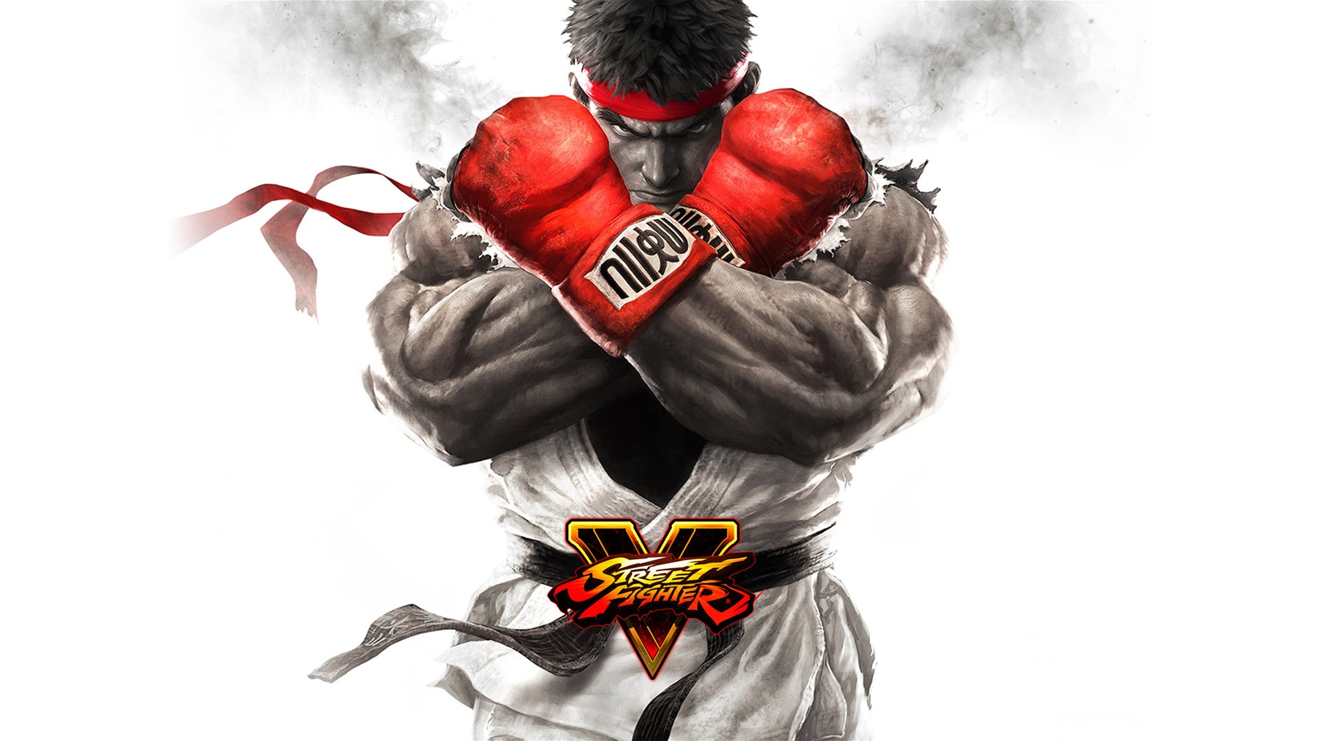 General 1920x1080 Ryu (Street Fighter) Street Fighter video game warriors Street Fighter V video games video game art video game men muscles looking at viewer