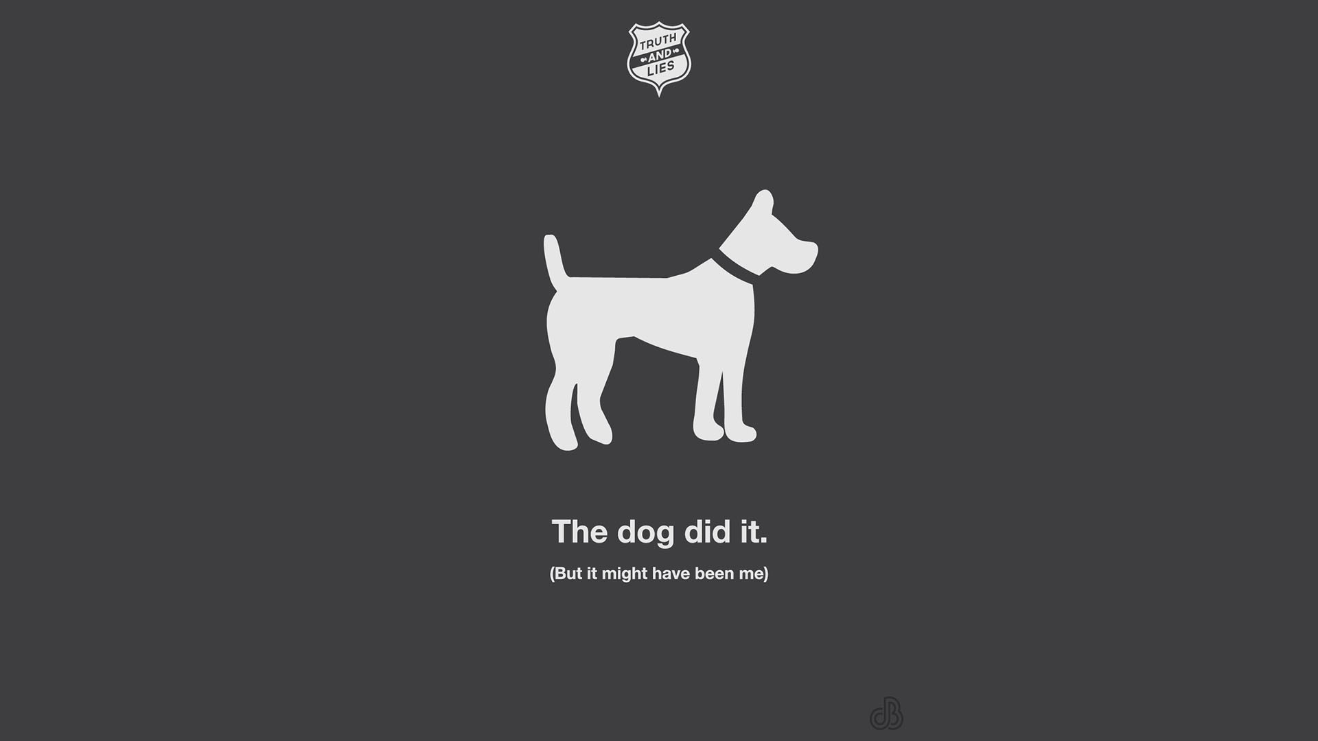 General 1920x1080 minimalism text humor dog simple background typography animals gray background