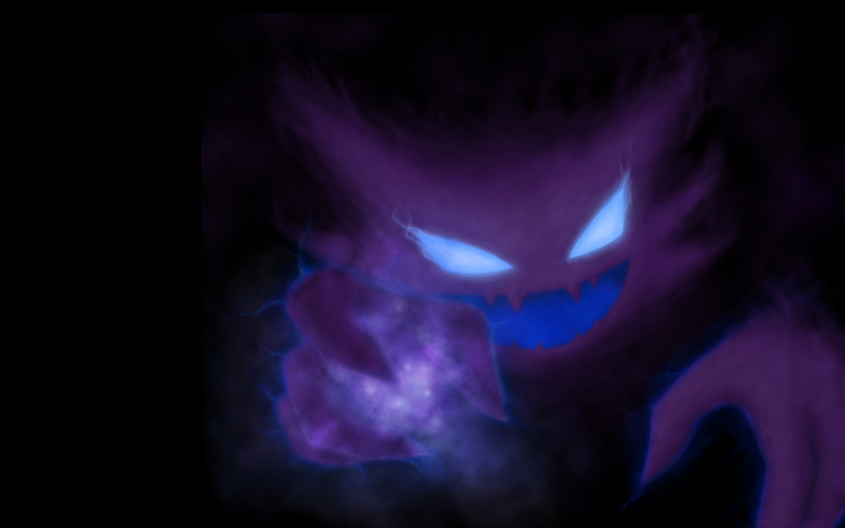 Anime 1680x1050 Pokémon anime creature black background