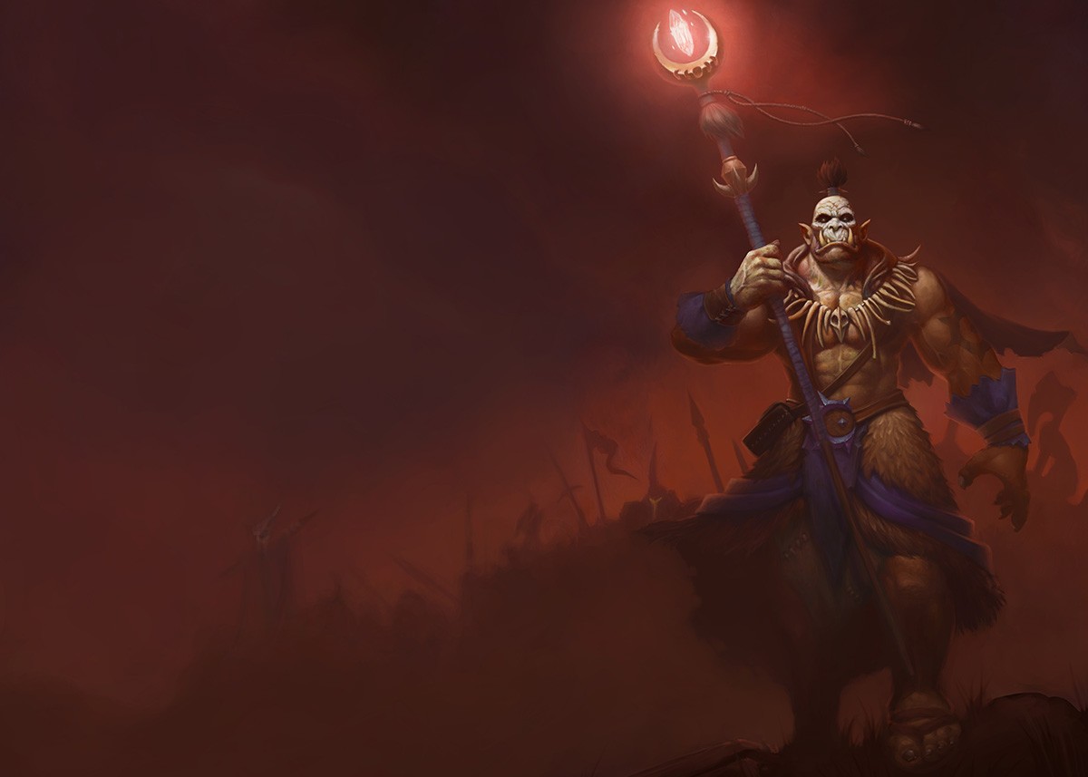 General 1200x857 World of Warcraft: Warlords of Draenor Warlock Ner'zhul PC gaming fantasy art video game art Blizzard Entertainment