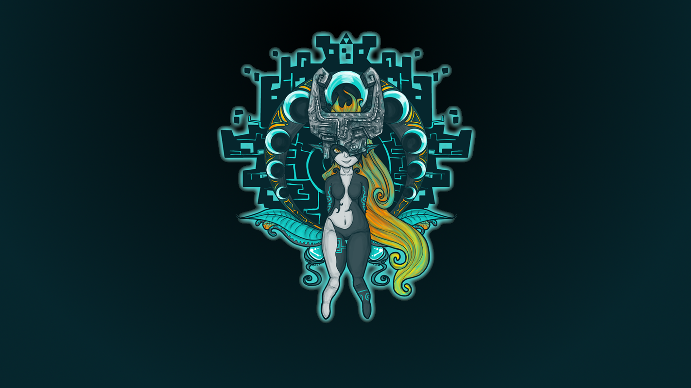 Anime 1422x800 Midna The Legend of Zelda The Legend of Zelda: Twilight Princess cyan teal turquoise video games video game girls video game art