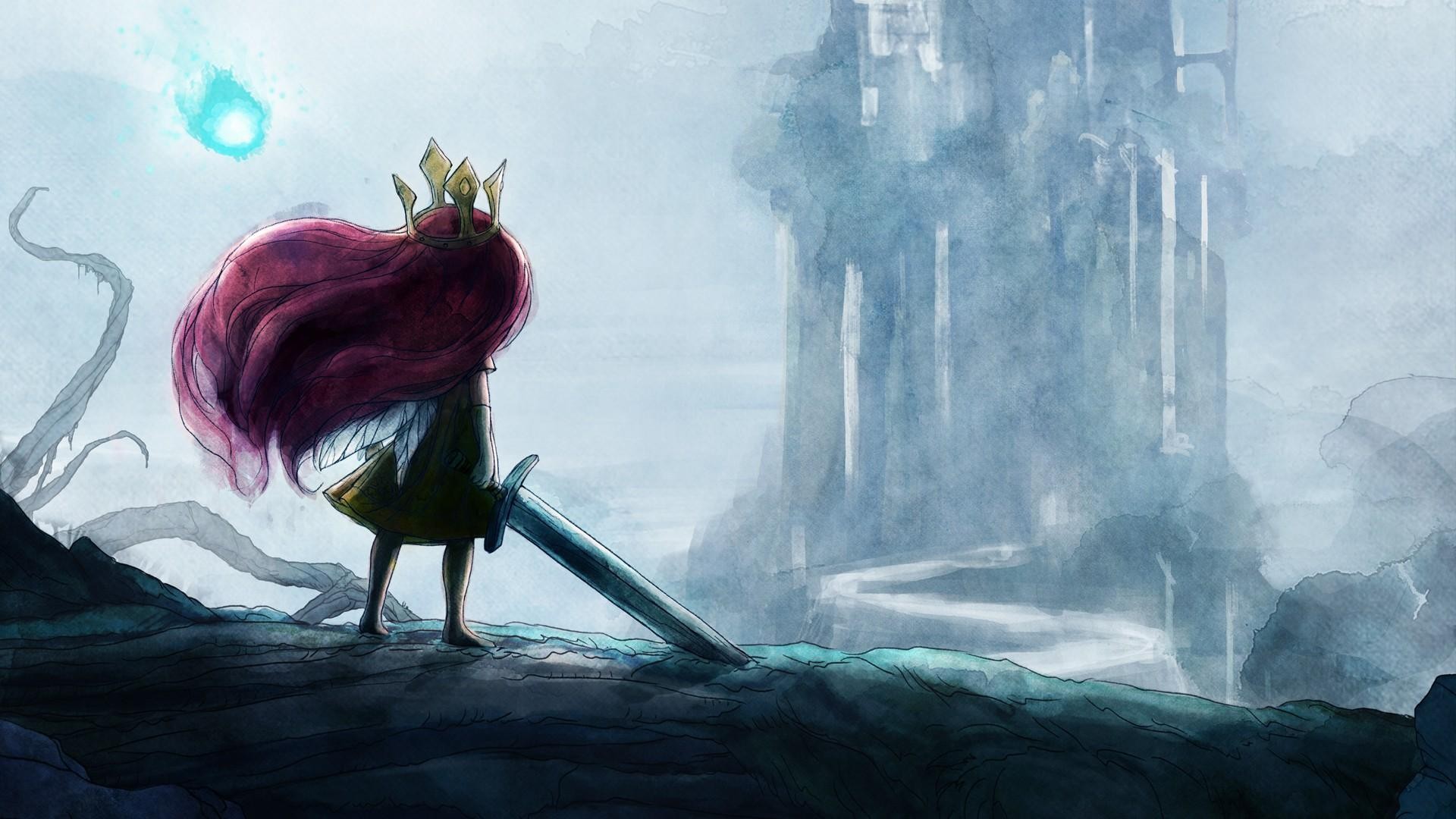 General 1920x1080 video games Child of Light video game art video game girls women with swords weapon crown fantasy art fantasy girl