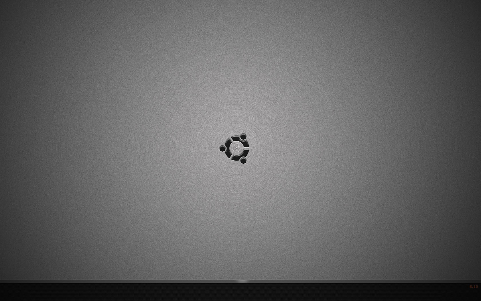 General 1680x1050 minimalism Ubuntu operating system logo monochrome simple background gray background