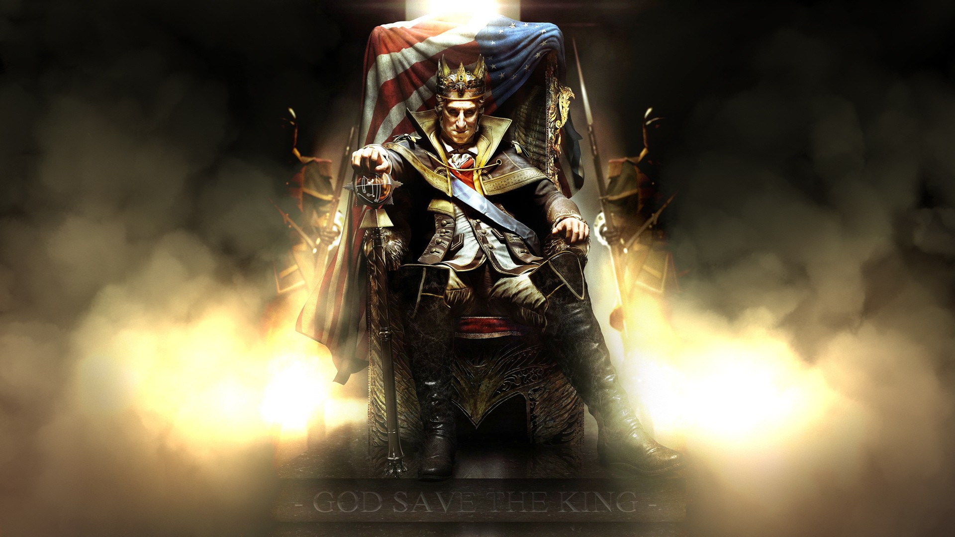 General 1920x1080 throne Assassin's Creed III video games PC gaming video game art Ubisoft