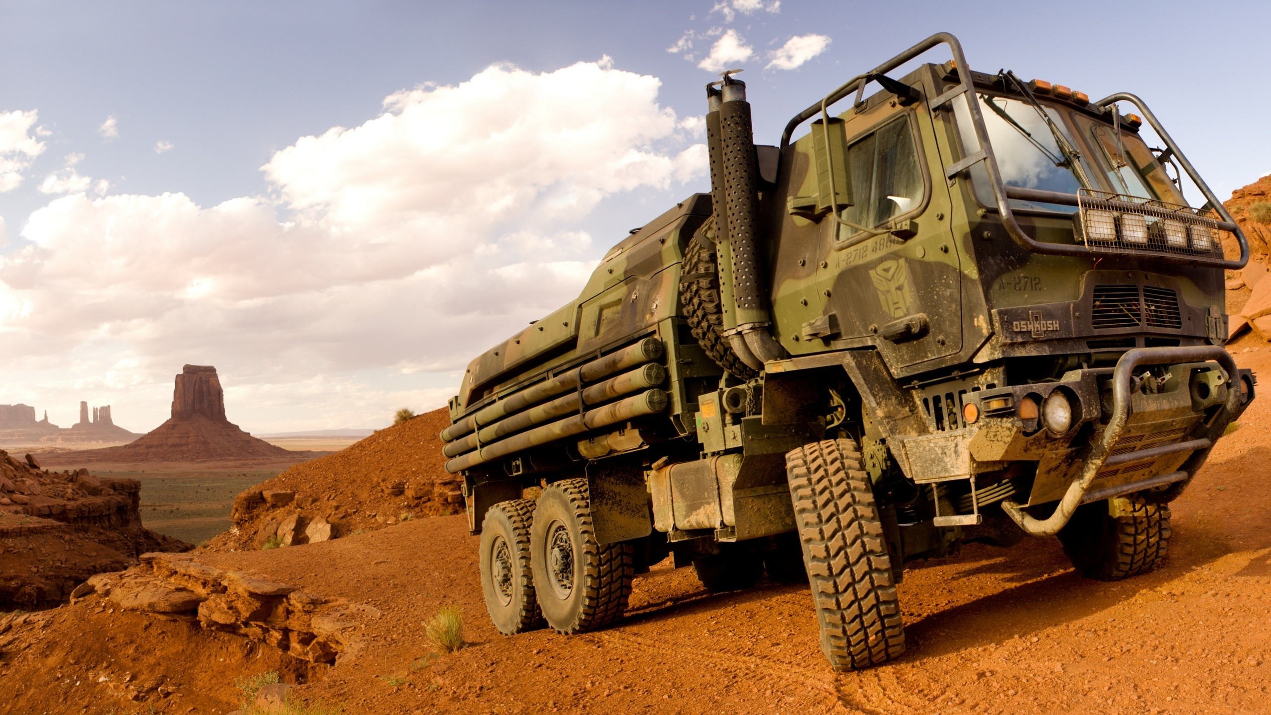 General 2560x1440 Transformers vehicle truck USA rocks outdoors Monument Valley Arizona