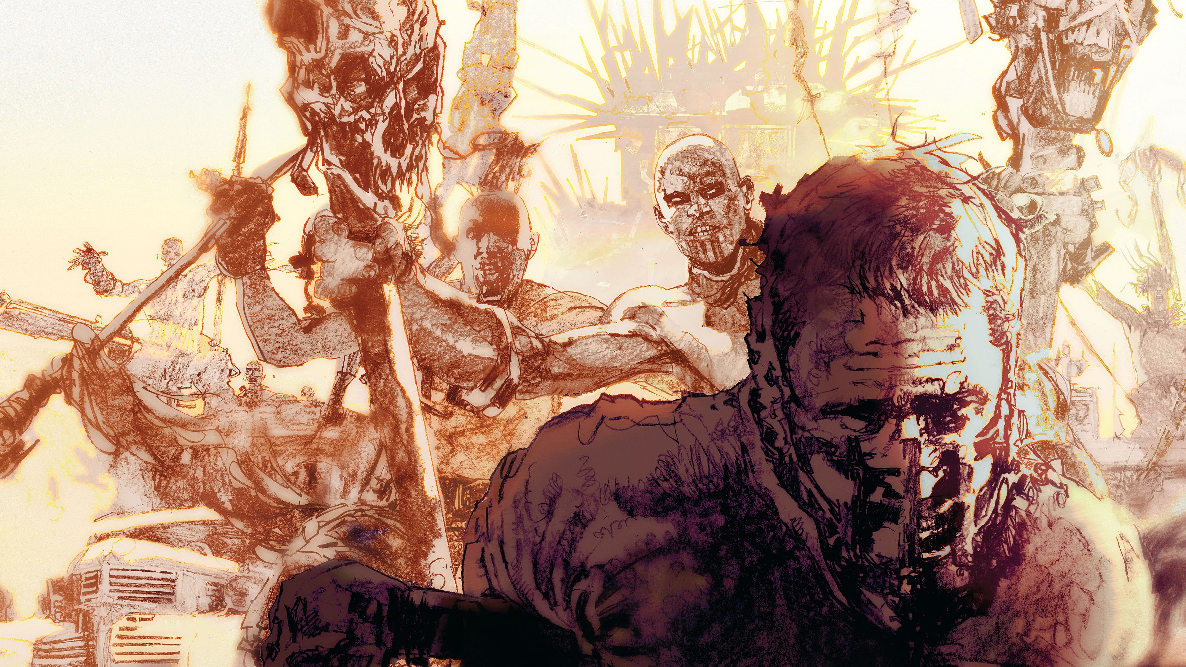 General 4000x2250 Mad Max Mad Max: Fury Road skull movies artwork apocalyptic dystopian