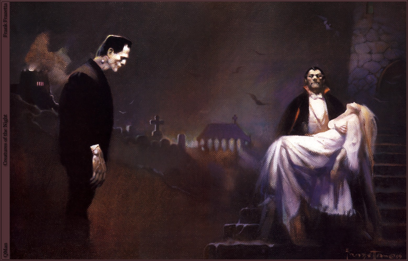 General 1559x1000 Dracula vampires artwork Frankenstein's Monster Frank Frazetta Book characters