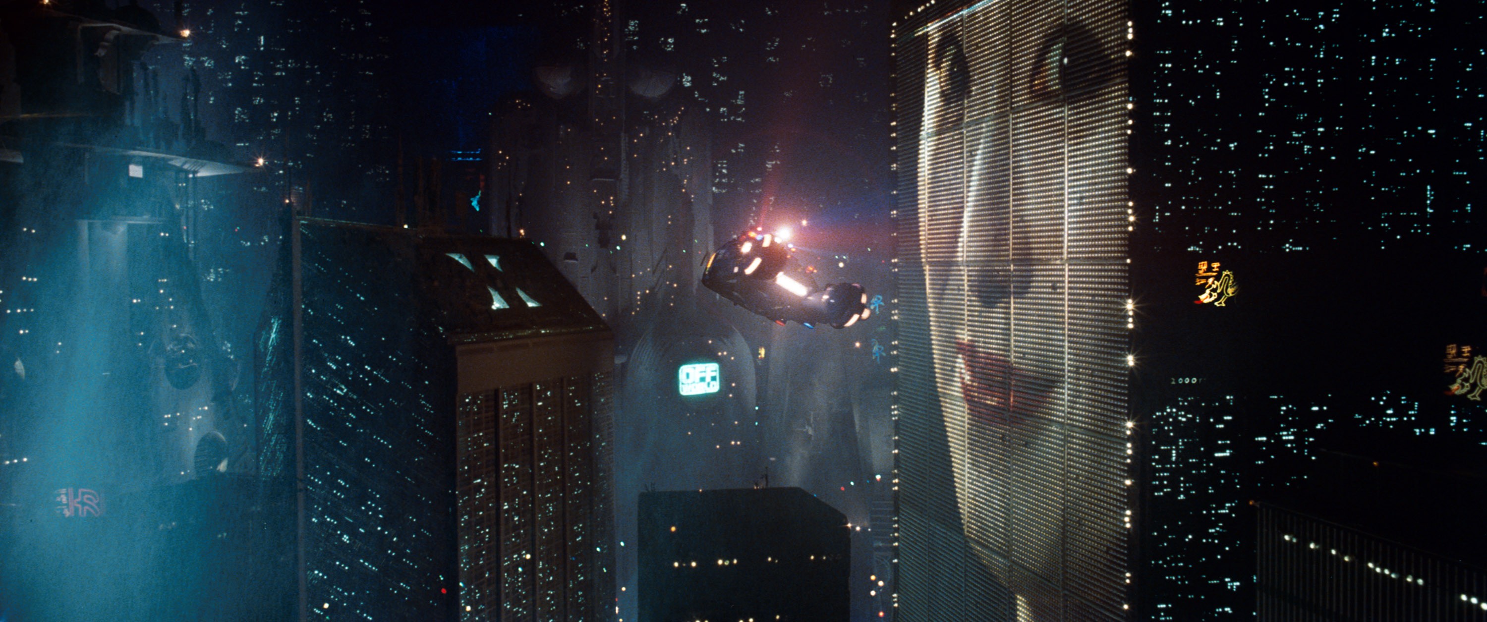 General 3000x1255 city Blade Runner movies science fiction cyberpunk futuristic city film stills