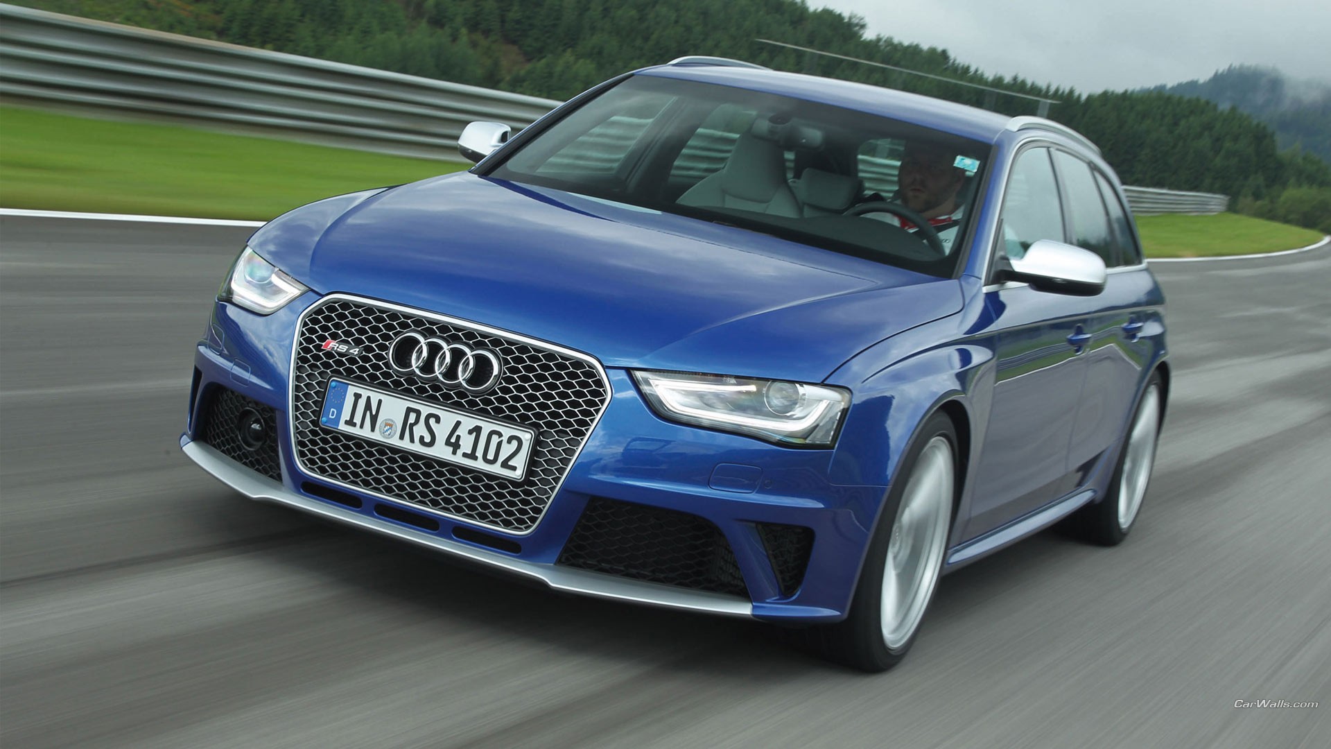General 1920x1080 Audi RS4 car Audi station wagon blue cars vehicle German cars Volkswagen Group