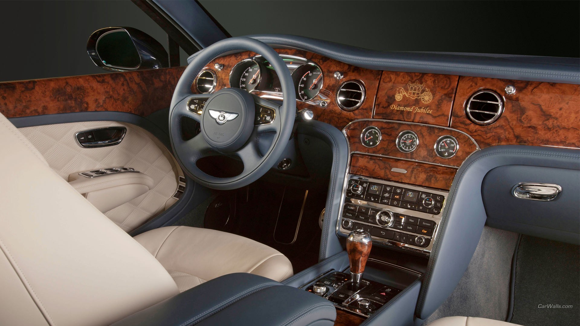 General 1920x1080 Bentley Mulsanne car interior car vehicle Bentley luxury cars steering wheel British cars Volkswagen Group