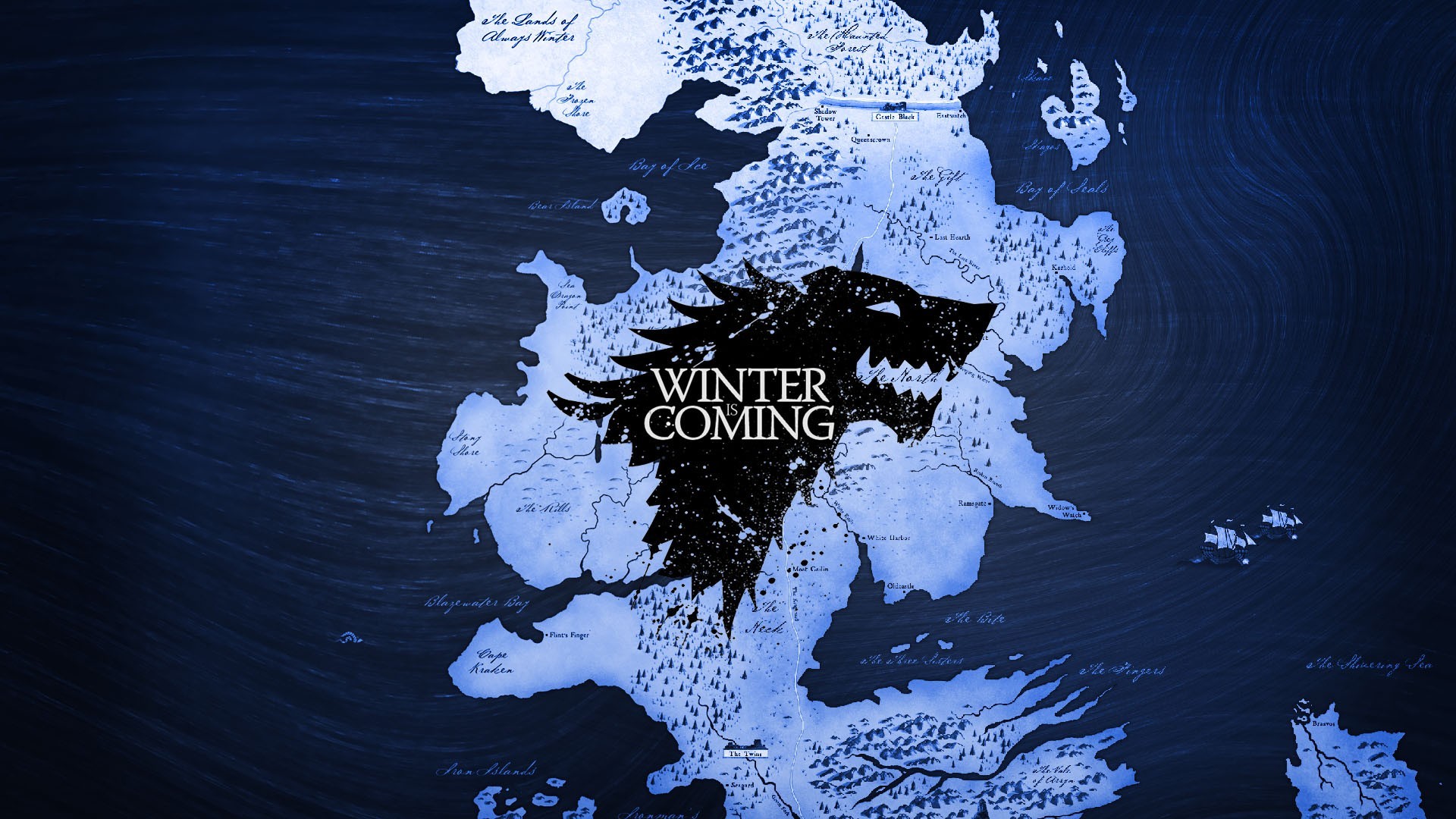 General 1920x1080 Game of Thrones map Winter Is Coming logo TV series