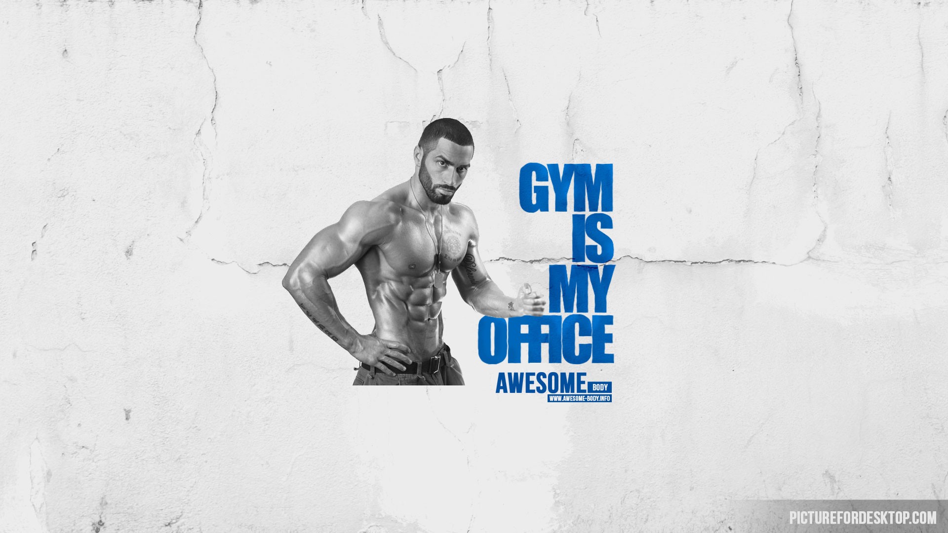 General 1920x1080 men muscles gyms muscular shirtless male models digital art text watermarked