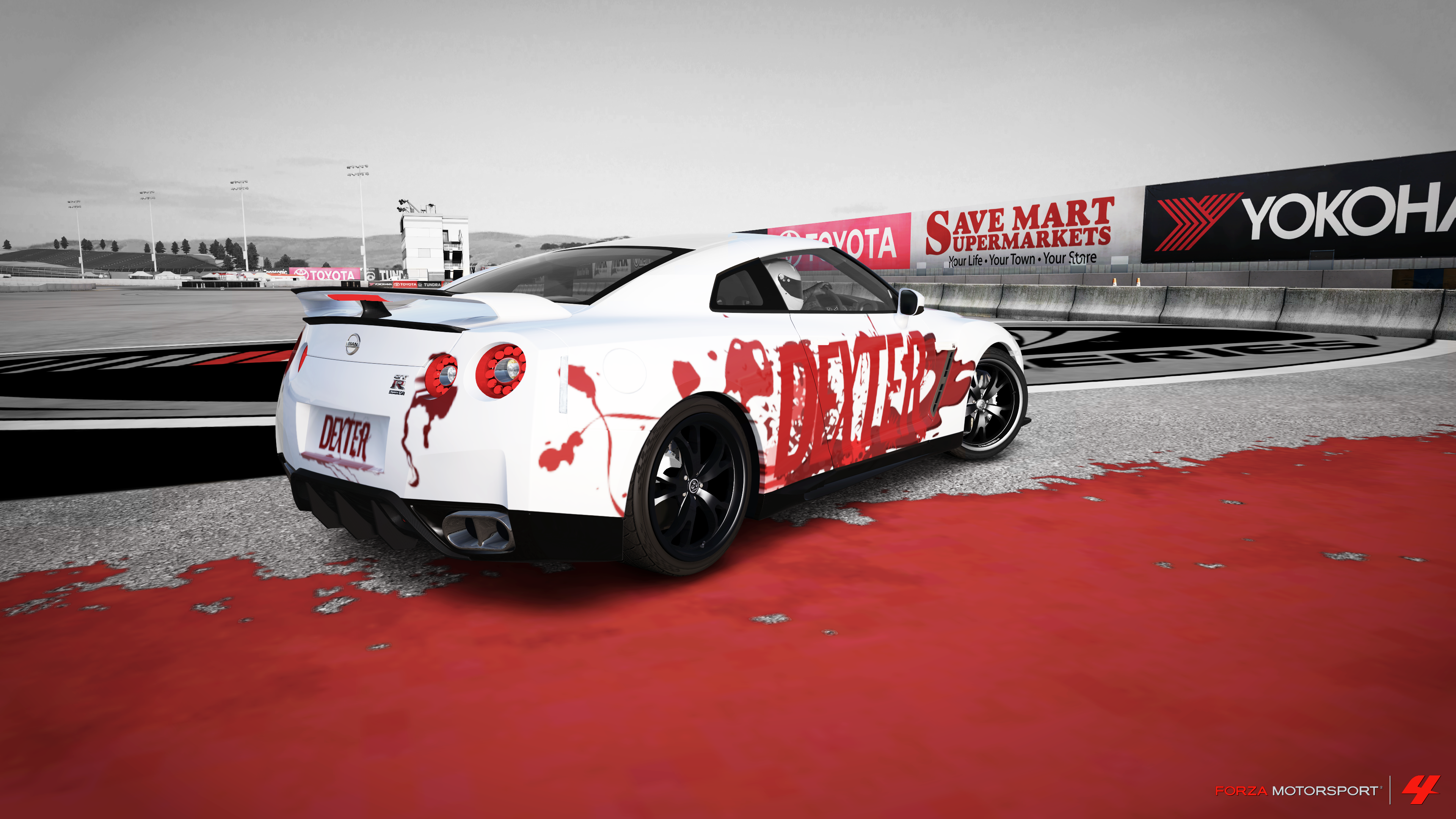 General 3840x2160 car vehicle white cars Forza Motorsport 4 video games Turn 10 Studios Nissan