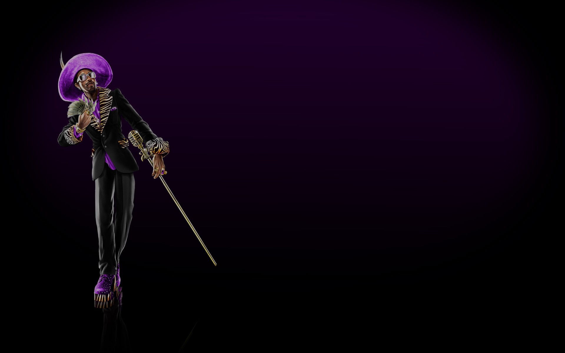 General 1920x1200 Saints Row minimalism video games PC gaming video game men purple background simple background gradient
