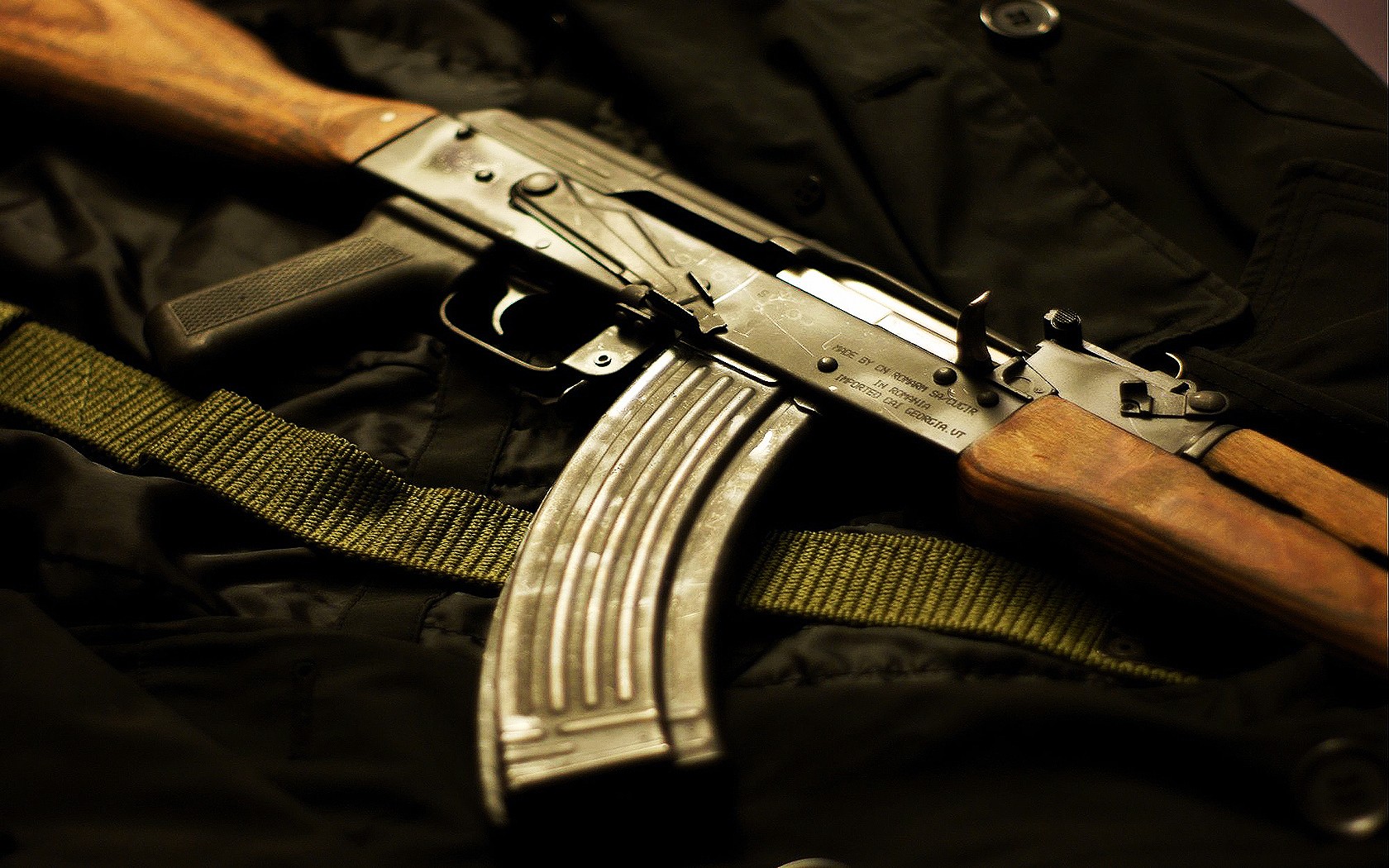 General 1680x1050 weapon gun WASR AK-47 WASR 10 rifles assault rifle Russian/Soviet firearms