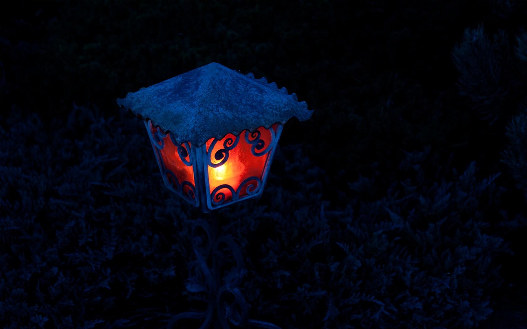 General 1680x1050 lantern frost night cold lights dark winter outdoors