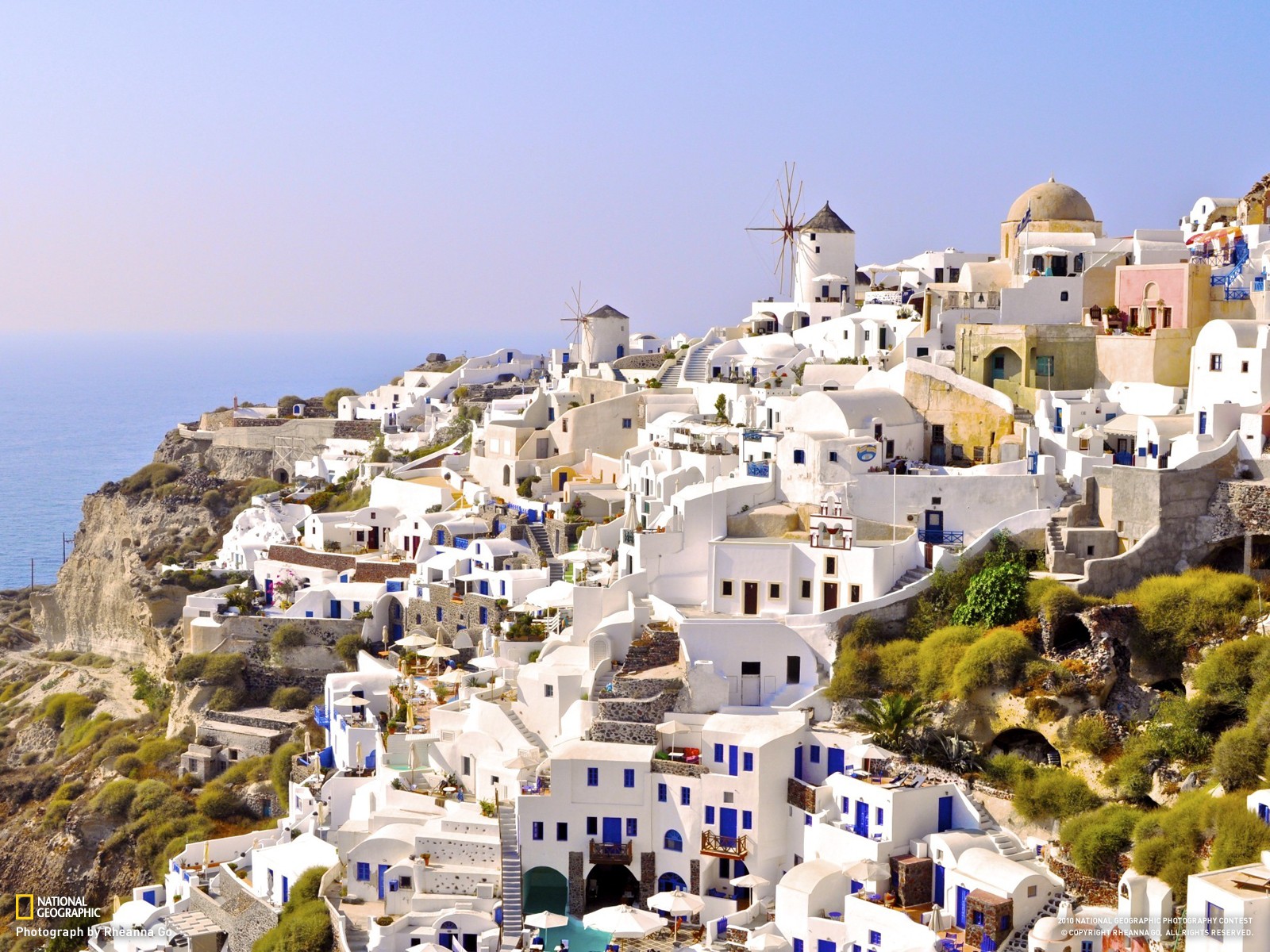General 1600x1200 Greece National Geographic Santorini town cityscape 2010 (Year)