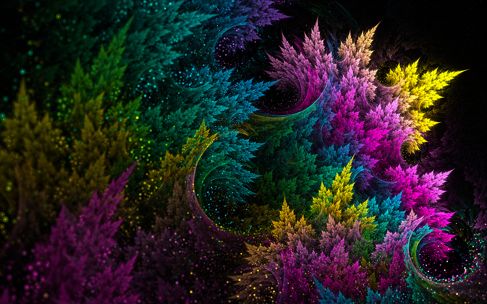 General 1680x1050 colorful fractal abstract DeviantArt digital art